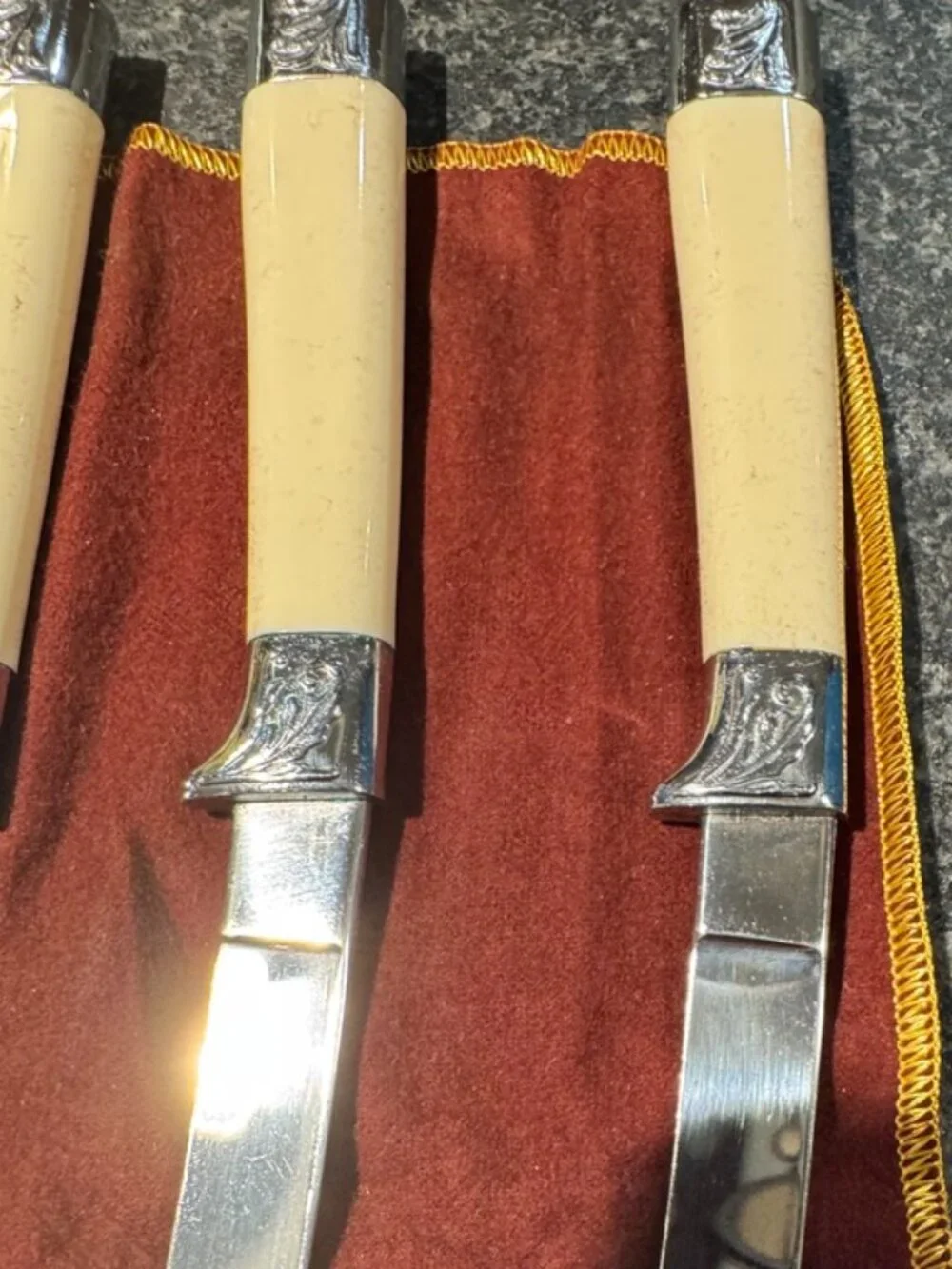 Hoffritz Cutlery Set of 6, Premium Vintage Stainless Steel German Steak Knives - Picture 7 of 7